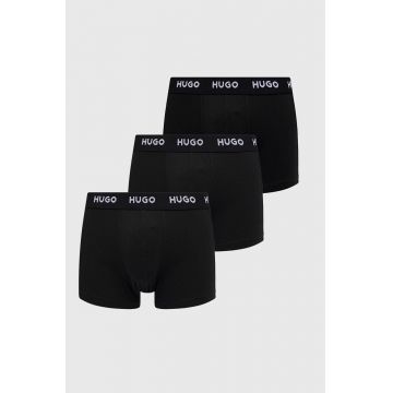 HUGO boxeri (3-pack) bărbați, culoarea negru 50469786