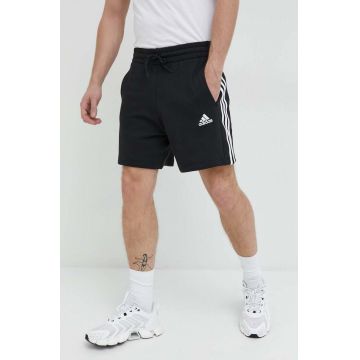 adidas pantaloni scurți din bumbac bărbați, culoarea negru IC9435