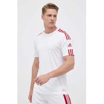 adidas Performance tricou de antrenament Squadra 21 culoarea alb, cu imprimeu GN5725