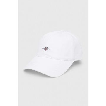 Gant șapcă de baseball din bumbac culoarea alb, cu imprimeu