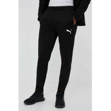 Puma pantaloni de antrenament EVOSTRIPE culoarea negru, cu imprimeu 585814