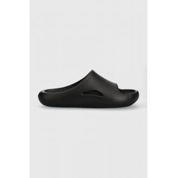 Crocs papuci Mellow Slide femei, culoarea negru 208392