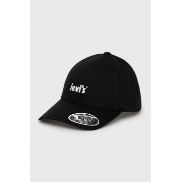 Levi's șapcă culoarea negru, cu imprimeu D6625.0004-59