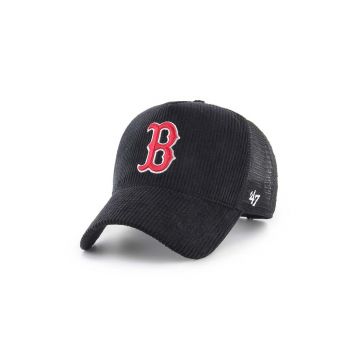 47brand sapca MLB Boston Red Sox culoarea negru, cu imprimeu