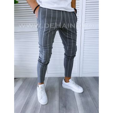Pantaloni barbati casual regular fit gri B1644 21-3 E ~