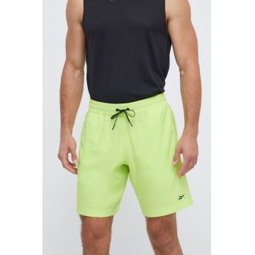 Reebok pantaloni scurți de antrenament Workout Ready culoarea verde