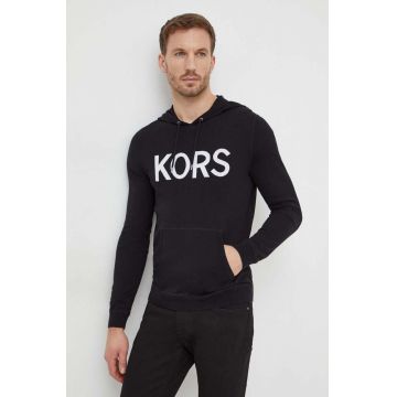 Michael Kors pulover de bumbac culoarea negru, light