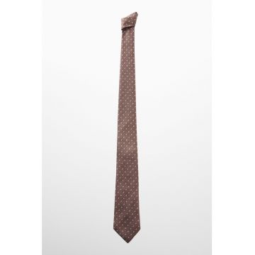 Cravata cu model geometric Rombo