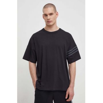 adidas Originals tricou din bumbac bărbați, culoarea negru, cu imprimeu IR9452