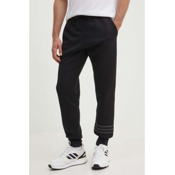 adidas Originals pantaloni de trening culoarea negru, cu imprimeu IS2812