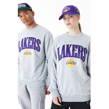 Hanorac unisex cu imprimeu logo LA Lakers