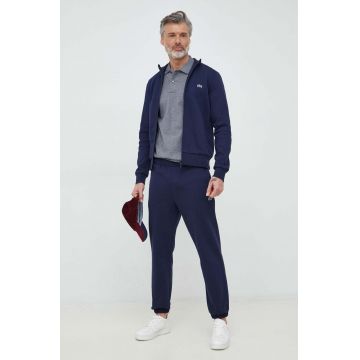 Lacoste bluză bărbați, culoarea bleumarin, uni SH9622-031