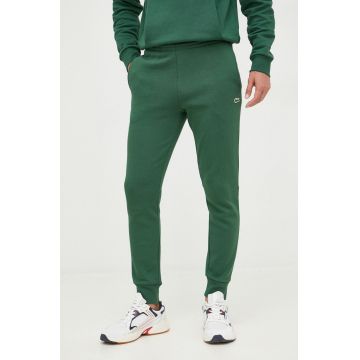Lacoste pantaloni de trening bărbați, culoarea verde, uni XH9624-132