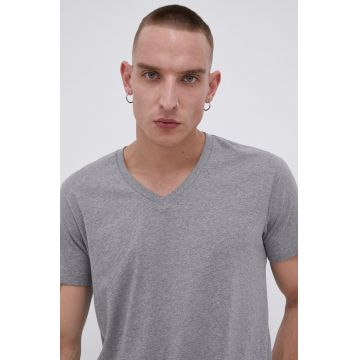Levi's tricou 2-pack barbati, culoarea gri, melanj