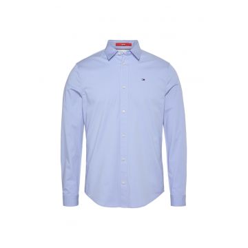 Camasa slim fit cu broderie logo