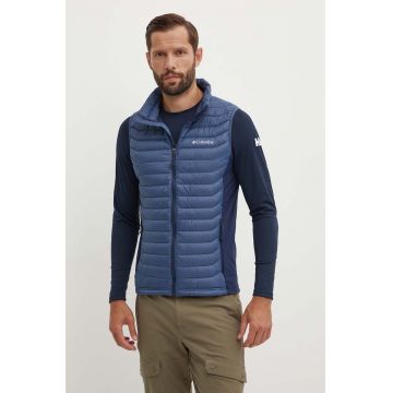 Columbia vestă sport Powder Pass culoarea bleumarin, de tranziție 1842414