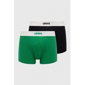 Levi's boxeri 2-pack barbati, culoarea verde