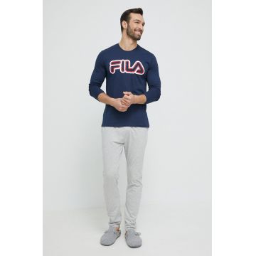 Fila pijama barbati, culoarea gri, cu imprimeu