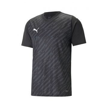 Tricou slim fit cu model pentru fotbal