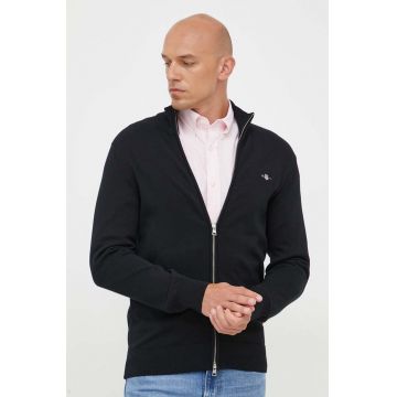 Gant cardigan din bumbac culoarea negru