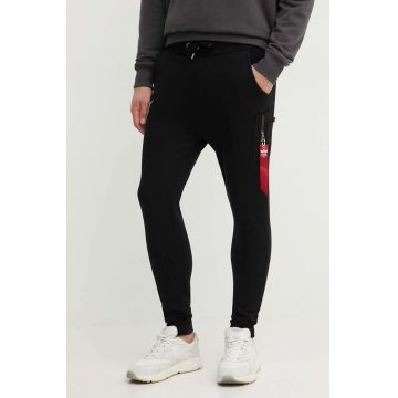 Alpha Industries pantaloni de trening NASA Cargo Sweat Jogger culoarea negru 118369.03-black