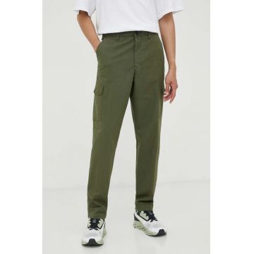 PS Paul Smith pantaloni barbati, culoarea verde, cu fason cargo
