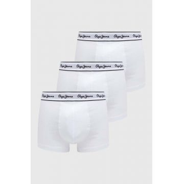 Pepe Jeans boxeri 3-pack barbati, culoarea alb