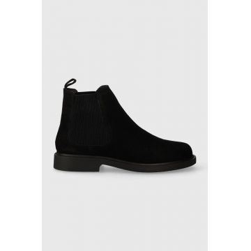 Levi's botine din piele intoarsa AMOS CHELSEA barbati, culoarea negru, 234728.559