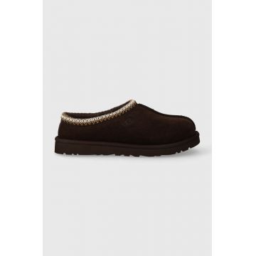 UGG papuci din piele intoarsa Tasman culoarea maro, 5950