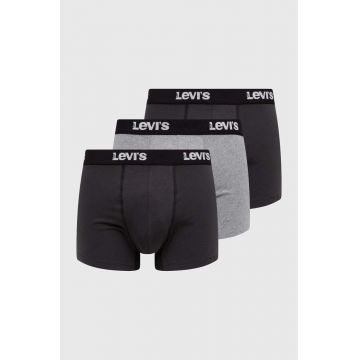 Levi's boxeri 3-pack barbati, culoarea gri