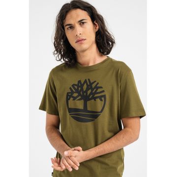 Tricou de bumbac cu logo Kennebec River Tree