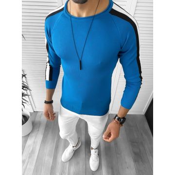 Bluza barbati albastra slim fit 3644 Y11