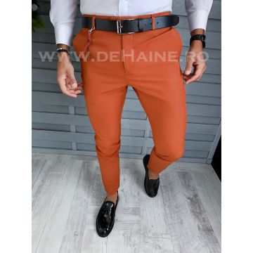 Pantaloni barbati eleganti caramizii B1868 68-1.5 E~