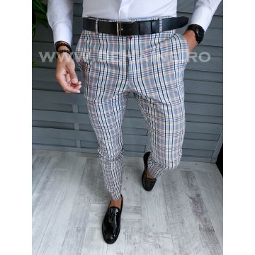 Pantaloni barbati eleganti in carouri A4960 F3-5.3 / E 9-2 ~