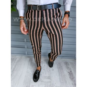 Pantaloni barbati eleganti in dungi B1883 F6-5.1 / 34-5 E~