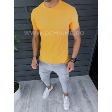 Tricou barbati mustar slim fit B1282 N5-4.1