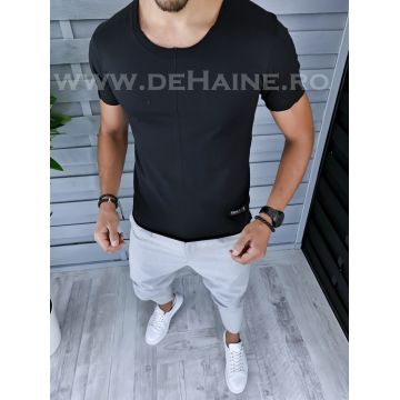 Tricou barbati negru slim fit B1372  N1-6.3