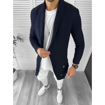 Cardigan barbati bleumarin slim fit ZR T3557 K16