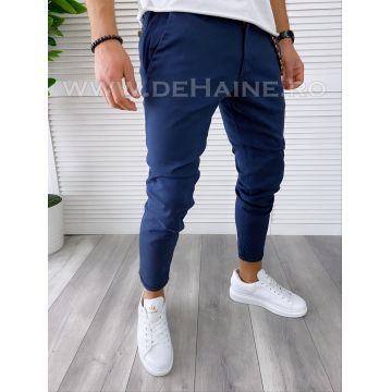 Pantaloni barbati casual regular fit bleumarin B1734 F6-4