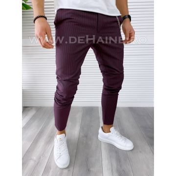 Pantaloni barbati casual regular fit grena A4623 33-5