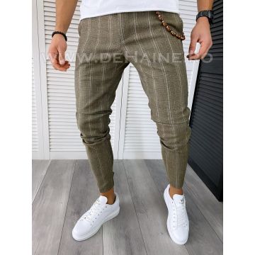Pantaloni barbati casual regular fit in dungi B1858 12-5 E~