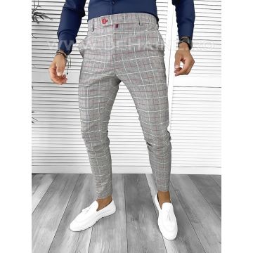 Pantaloni barbati eleganti in carouri B8773  P18-3.3