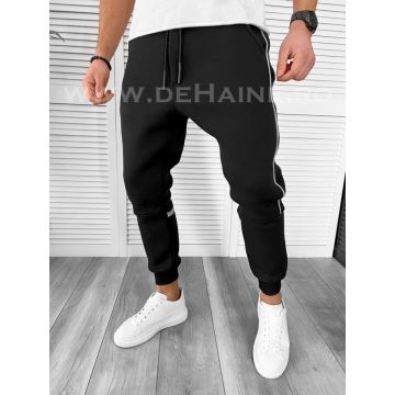 Pantaloni de trening negri conici k212 82-3.3