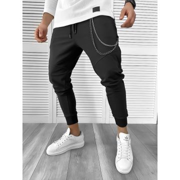 Pantaloni de trening negri conici 10141 i8-4.2