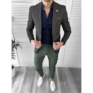 Tinuta barbati smart casual Pantaloni + Camasa + Sacou 10106