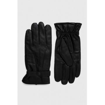 Barbour manusi de piele barbati, culoarea negru