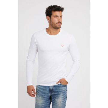 Bluza slim fit cu logo discret