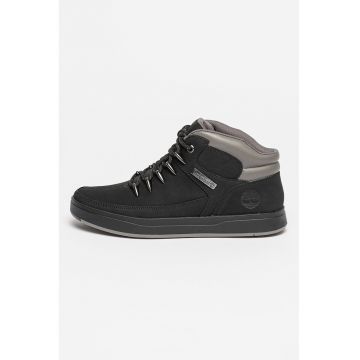 Pantofi sport mid-cut de piele nabuc Davis