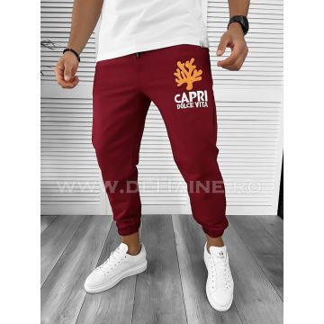 Pantaloni de trening grena conici B7963 13-5.1