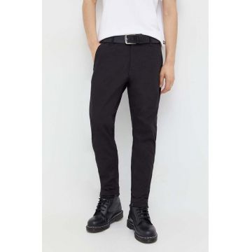 G-Star Raw pantaloni barbati, culoarea gri, cu fason chinos